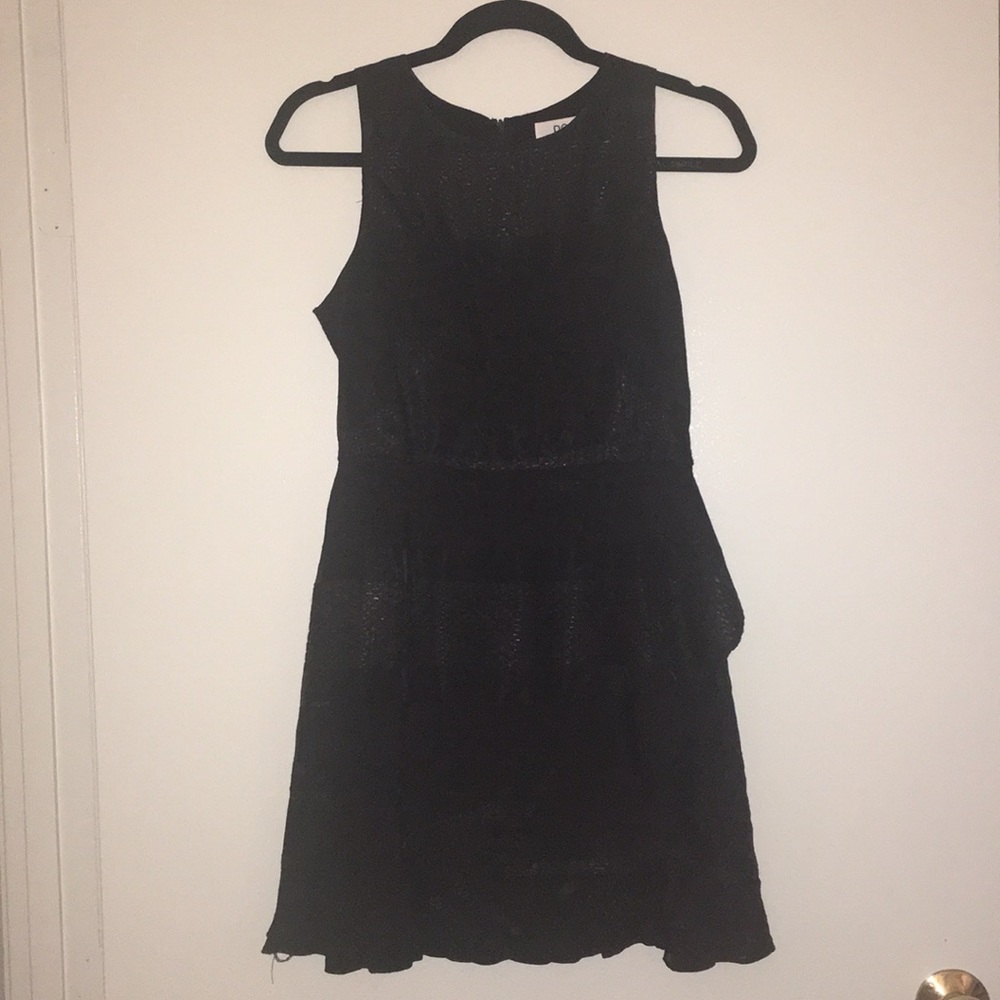 Black Ruffle Bottom Dress